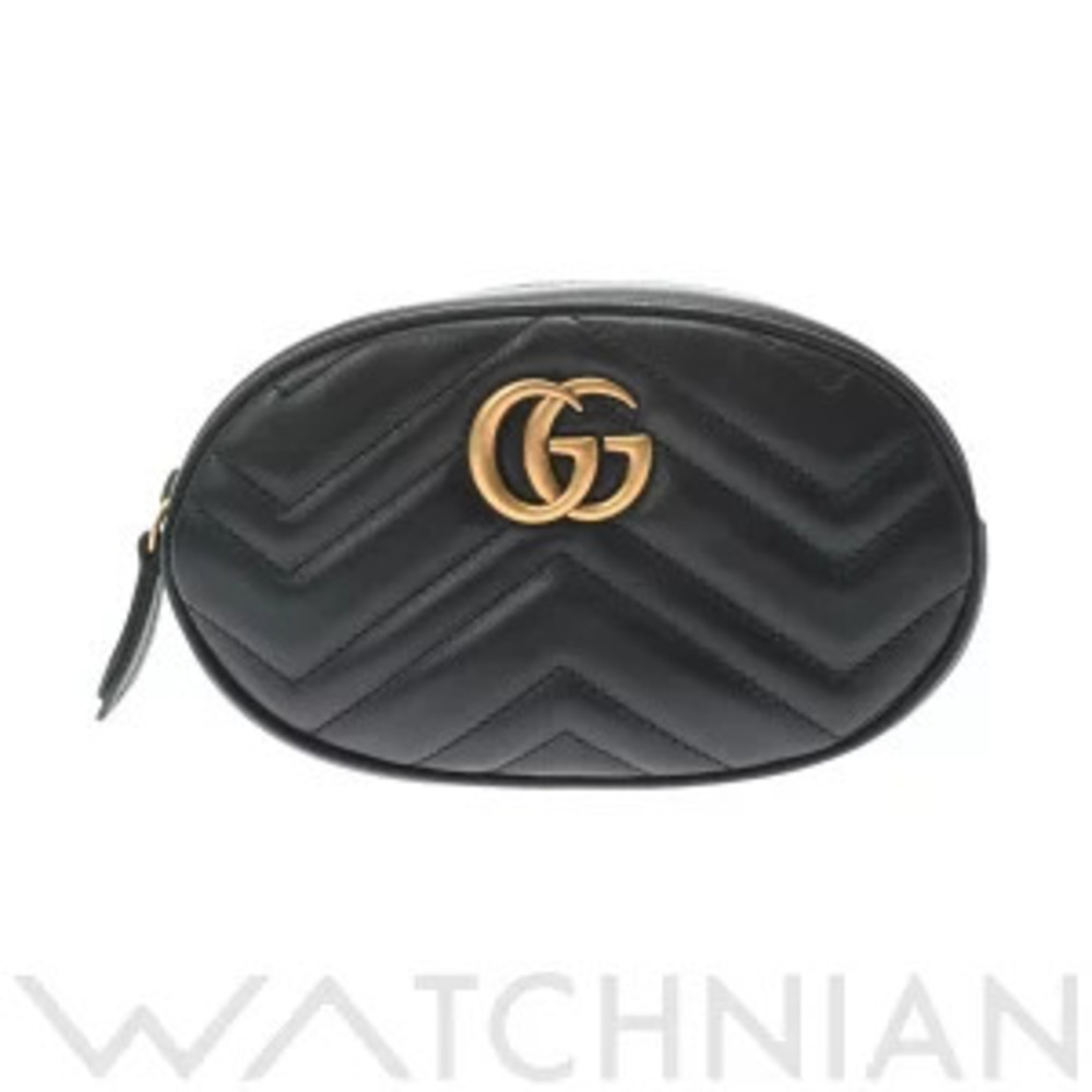 Gucci GG Marmont Belt Bag Black Leather Body - Picture 1 of 9